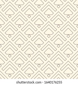 Arrows, scales seamless pattern. Ethnic, tribal print. Squama, chevrons ornament. Repeated arrowhead, triangular shapes background. Native americans ornamental wallpaper. Vector abstract digital paper