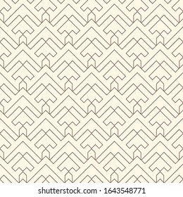Arrows, scales seamless pattern. Ethnic, tribal print. Squama, chevrons ornament. Repeated arrowhead, triangular shapes background. Native americans ornamental wallpaper. Vector abstract digital paper