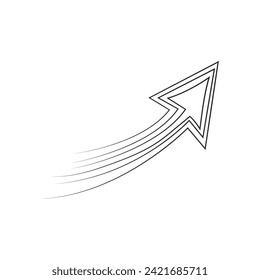 Arrows Scrible line art hand draw vector