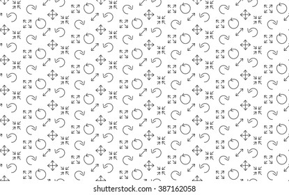 Arrows seamless background. Vector illustration. EPS 10.