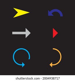 Arrows set. Arrow icon collection. Set different arrows or web design.