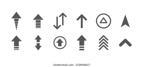 Arrows set. Arrow icon collection. Flat style isolated icons. Stock vector.
