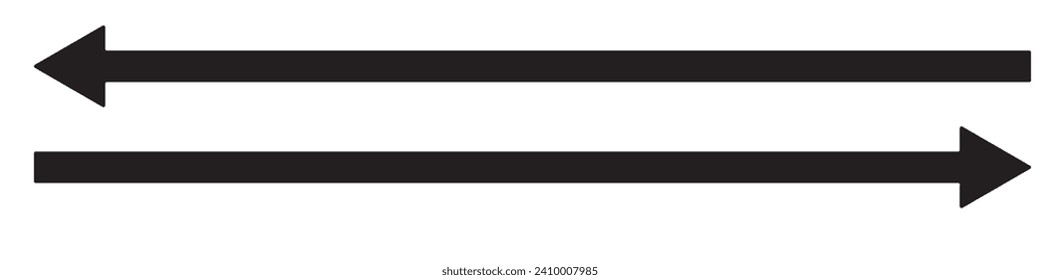 Filas marcadas. Colección de iconos de flecha. Establece flechas o diseño web diferentes. Estilo plano de flecha aislado en fondo blanco - vector de stock.