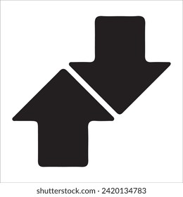 Las flechas se pusieron negras. Dibujar a mano Flechas apuntando al conjunto de iconos izquierdo. Conjunto de vectores de flechas negras de moda en estilo plano. Colección de flechas vectoriales simples. Iconos de cursores. Ilustración del vector