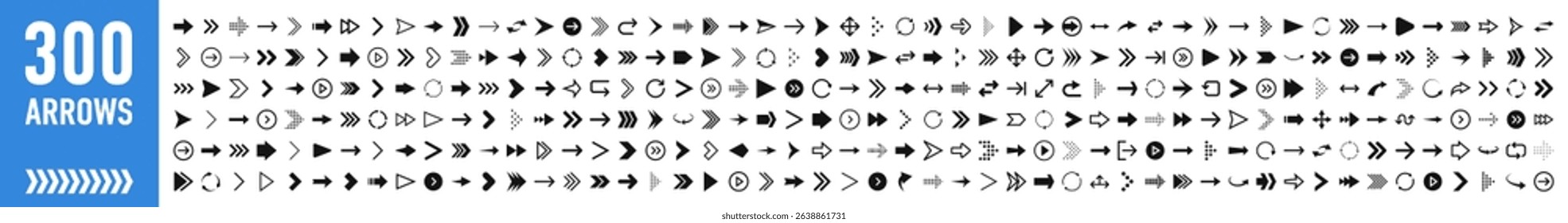 Arrows set of black icons. Arrow icon. Arrow vector collection. Arrow. Cursor. Modern simple arrows. Vector illustration.