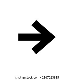 Arrows set black. Arrows pointing to the right icon. trendy black arrows in flat style. Cursors icons. Vector illustration.