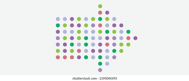 arrows set colorful design on white background 