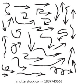 Las flechas establecen el vector hecho a mano en el fondo