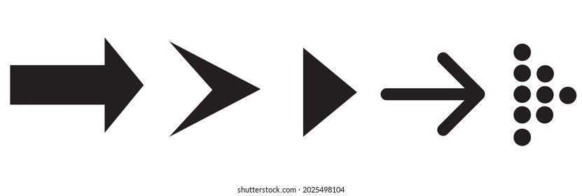 Arrows set icons. Arrow icon. Cursor collection. Simple arrows. Different style icons