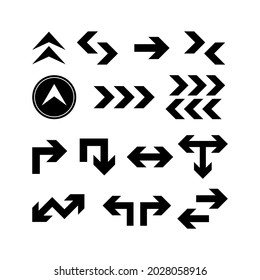 Arrows set icons. Arrow icon. Arrow vector collection. Arrow. Cursor. Archer. Digital Audio Video Play Sign. Modern simple arrows. Arrow Street Sign. Vector illustration