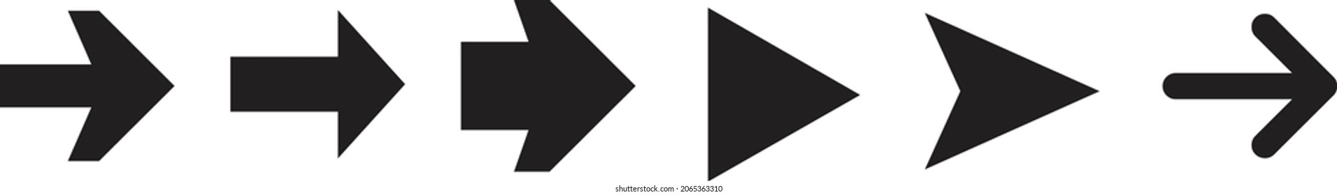 Arrows set icons. Arrow icon. Arrow vector collection. Arrow. Cursor. Modern simple arrows. Vector illustration