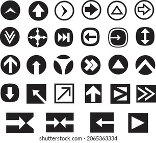 Arrows set icons. Arrow icon. Arrow vector collection. Arrow. Cursor. Modern simple arrows. Vector illustration