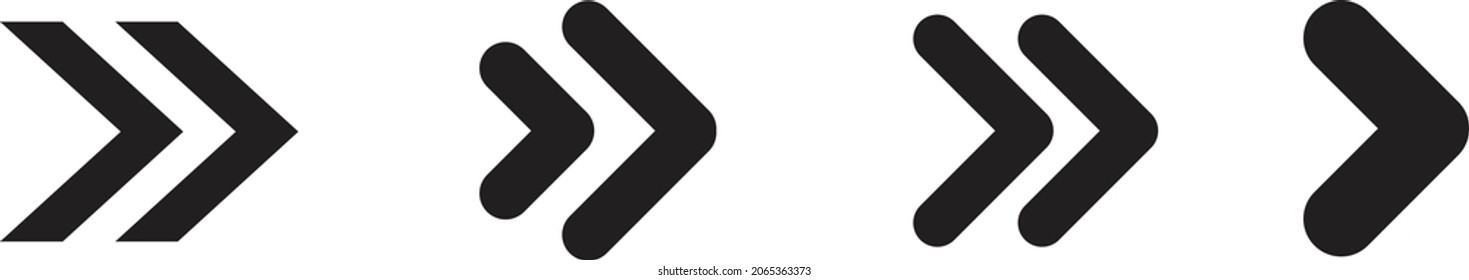 Las flechas establecen iconos. Icono de flecha. Colección vectorial de flecha. Flecha. Cursor. Modernas flechas simples. Ilustración del vector