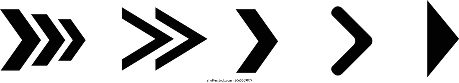 Las flechas establecen iconos. Icono de flecha. Colección vectorial de flecha. Flecha. Cursor. Modernas flechas simples. Ilustración del vector