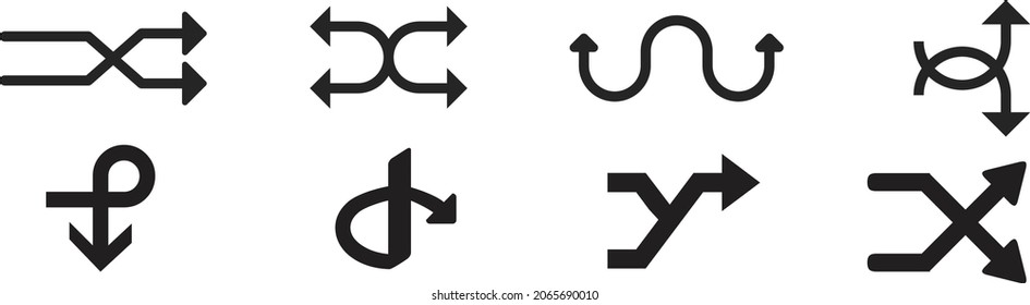 Arrows set icons. Arrow icon. Arrow vector collection. Arrow. Cursor. Modern simple arrows. Vector illustration