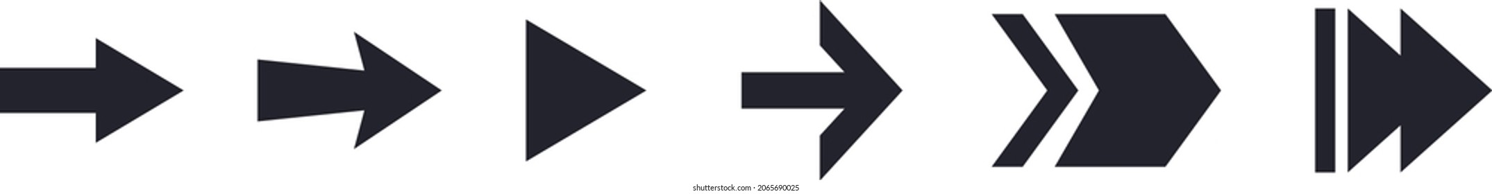 Arrows set icons. Arrow icon. Arrow vector collection. Arrow. Cursor. Modern simple arrows. Vector illustration