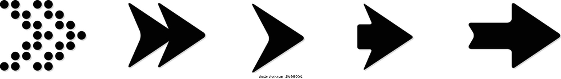 Arrows set icons. Arrow icon. Arrow vector collection. Arrow. Cursor. Modern simple arrows. Vector illustration