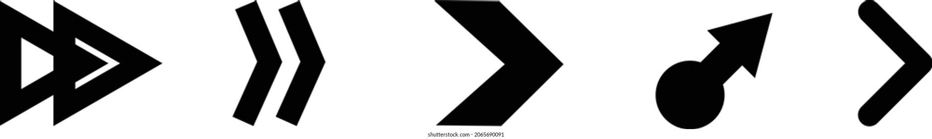 Arrows set icons. Arrow icon. Arrow vector collection. Arrow. Cursor. Modern simple arrows. Vector illustration