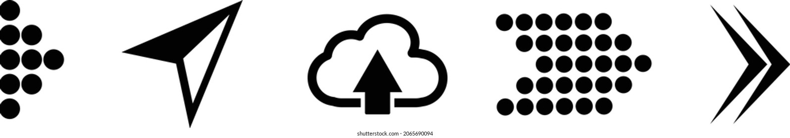 Arrows set icons. Arrow icon. Arrow vector collection. Arrow. Cursor. Modern simple arrows. Vector illustration