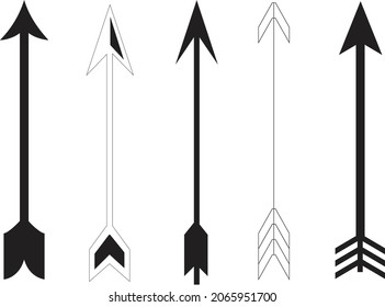 Las flechas establecen iconos. Icono de flecha. Colección vectorial de flecha. Flecha. Cursor. Modernas flechas simples. Ilustración del vector