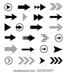 Arrows set icons. Arrow icon. Vector illustration. Arrow vector collection.
