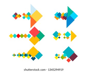 Arrows set icons. Arrow vector collection, Cursor. Vector illustration