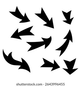 Las flechas establecen un diseño de Vector mínimo