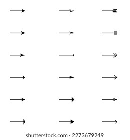 Arrows or set of New arrows or arrows directions symbols, signs,  use for web, UI, Digital product and anything