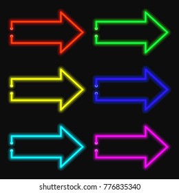 Arrows, set. Vector Illustration