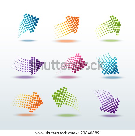 Arrows set vector illustration