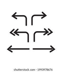 flechas conjunto ilustración vectorial o logotipo