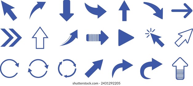 Arrows set Vectors and symbols