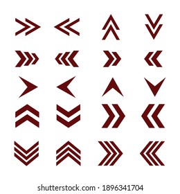 Arrows sign set. Arrows showing up,  down, left, right side. Arrows collection vector. Directions symbol. Arrow shows each side vector. Reload, rotation, refresh button