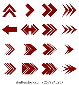 Arrows sign set. Arrows showing up, down, left, right side. Arrows collection vector. Directions symbol. Arrow shows each side vector. Reload, rotation, refresh button
