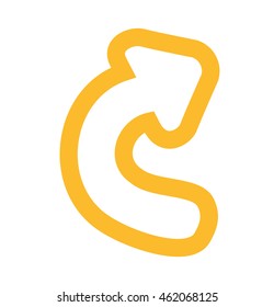 arrows signal index icon vector illustration design