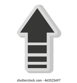 arrows signal index icon vector illustration design