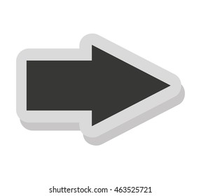 arrows signal index icon vector illustration design