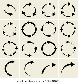 arrows circle vector