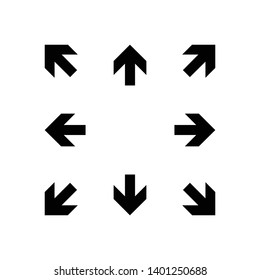 Arrows signs symbols icon set vector collection