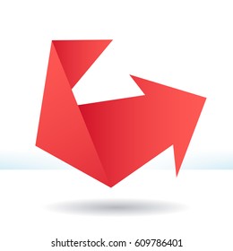 Arrows silhouette icon. Vector design elements EPS8