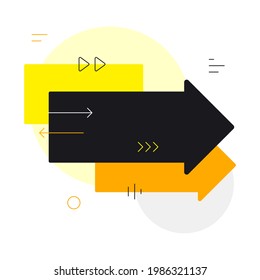 Arrows. Simple minimalist concept. Flat illustration. Vector file.