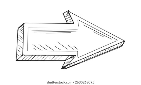 Arrows sketch for app banner, print screen, pen marks, map, arrow hand drawn with ink, coloring of arrow in doodle style, arrow drawn by child, scribble arrows, hand drawn ink arrow icon