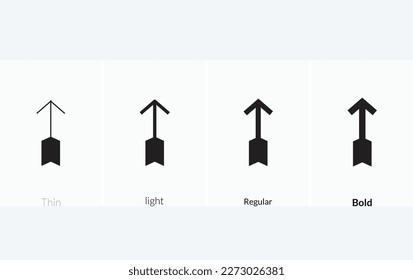 arrows sort icon. Thin, Light Regular And Bold style design isolated on white background.