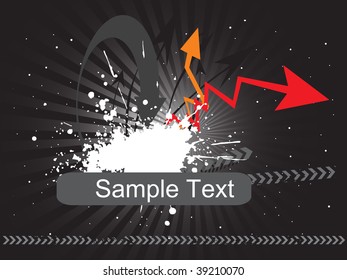 arrows speeding toward its target, vector wallpaper