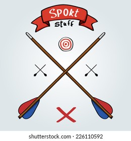 Arrows. Sport stuff.