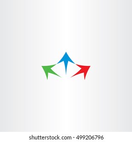 arrows spread logo icon sign element