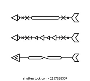 arrows symbols vector line art