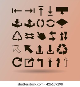 Arrows symbol.Vector illustration