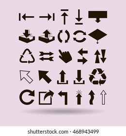 Arrows symbol.Vector illustration