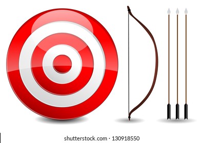 Arrows and target